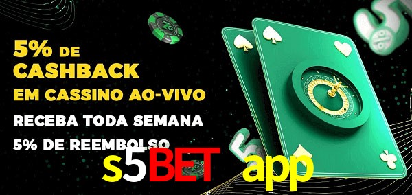 Promoções do cassino ao Vivo s5bet app
